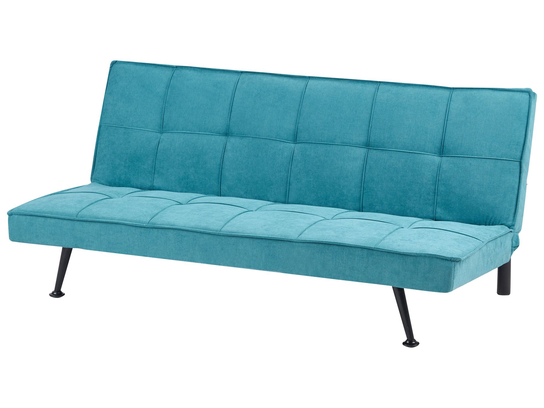 Sofa Bed HASLE Fabric Sea Blue 3 Seater