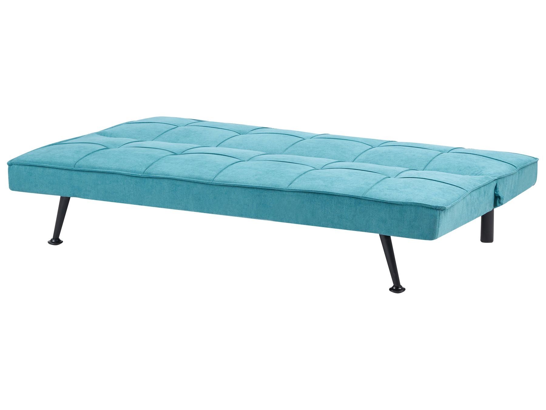 Sofa Bed HASLE Fabric Sea Blue 3 Seater