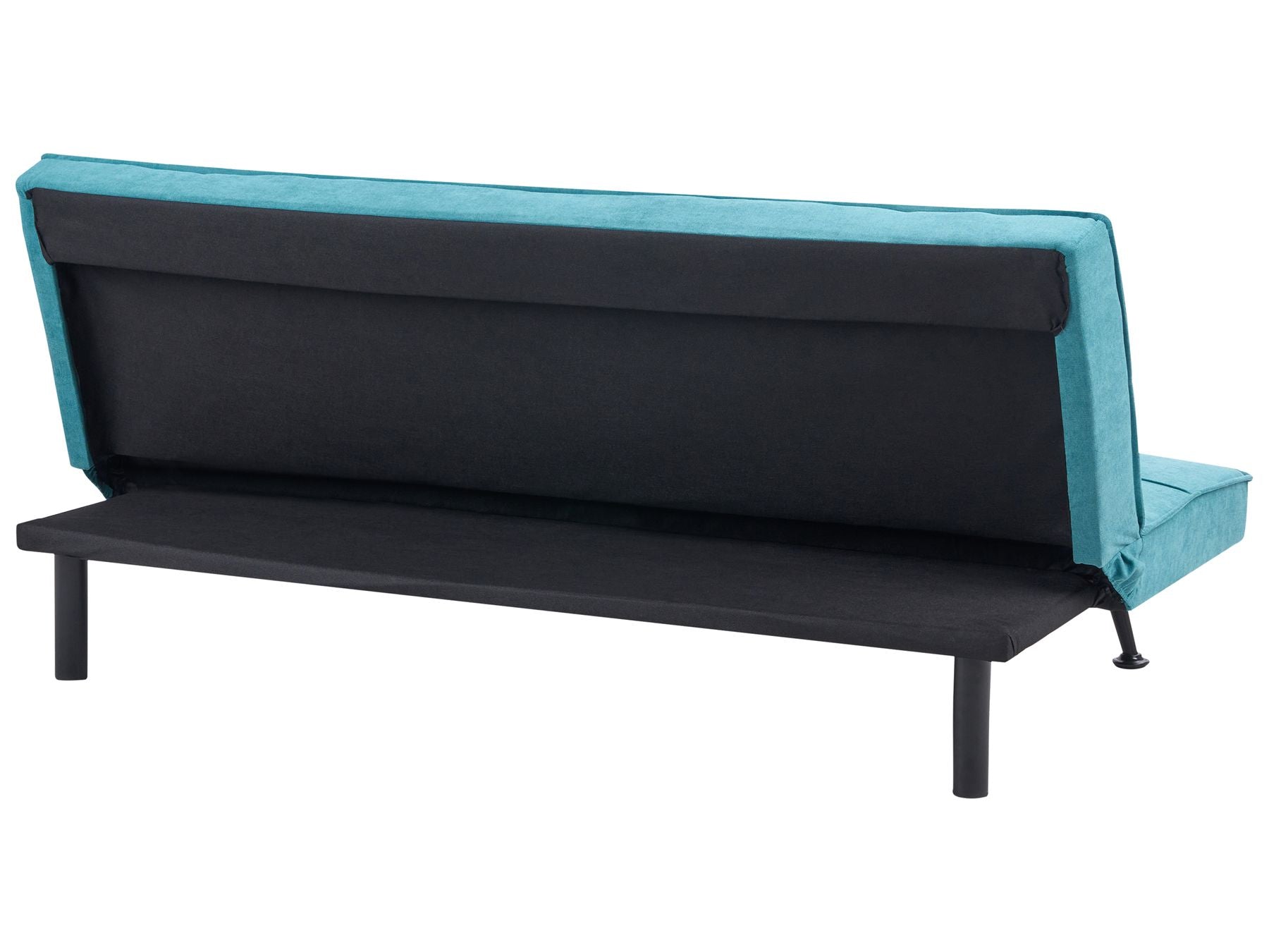 Sofa Bed HASLE Fabric Sea Blue 3 Seater