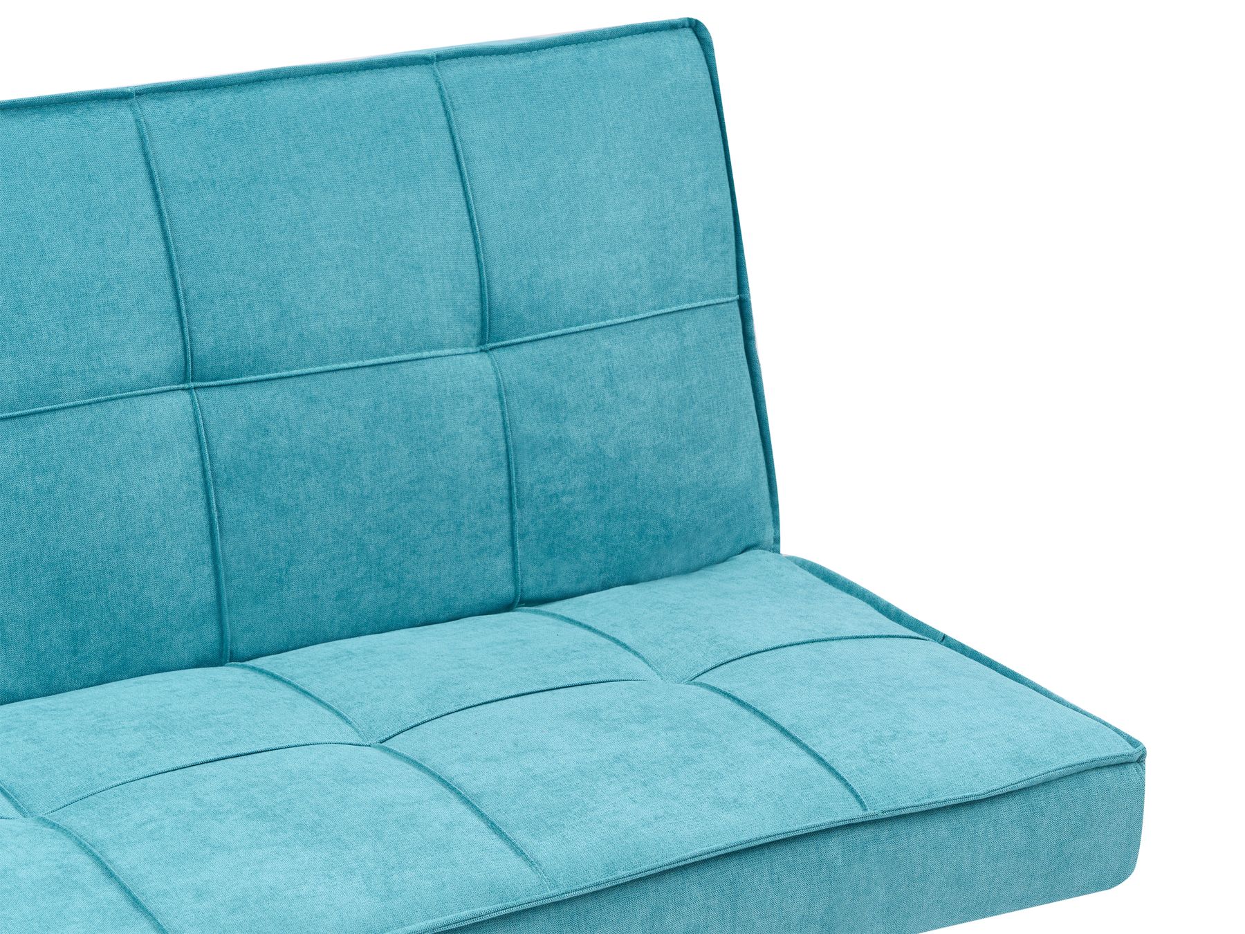 Sofa Bed HASLE Fabric Sea Blue 3 Seater