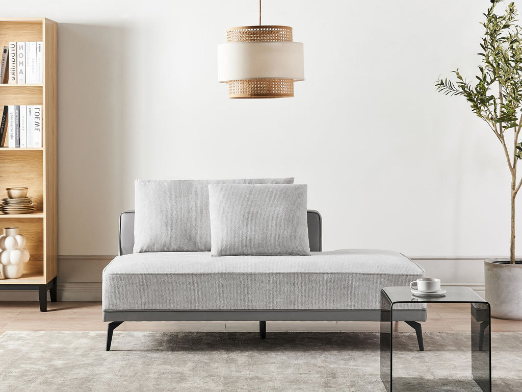 Corner Sofa MYKEN Fabric Light Grey 3 Seater Right Hand
