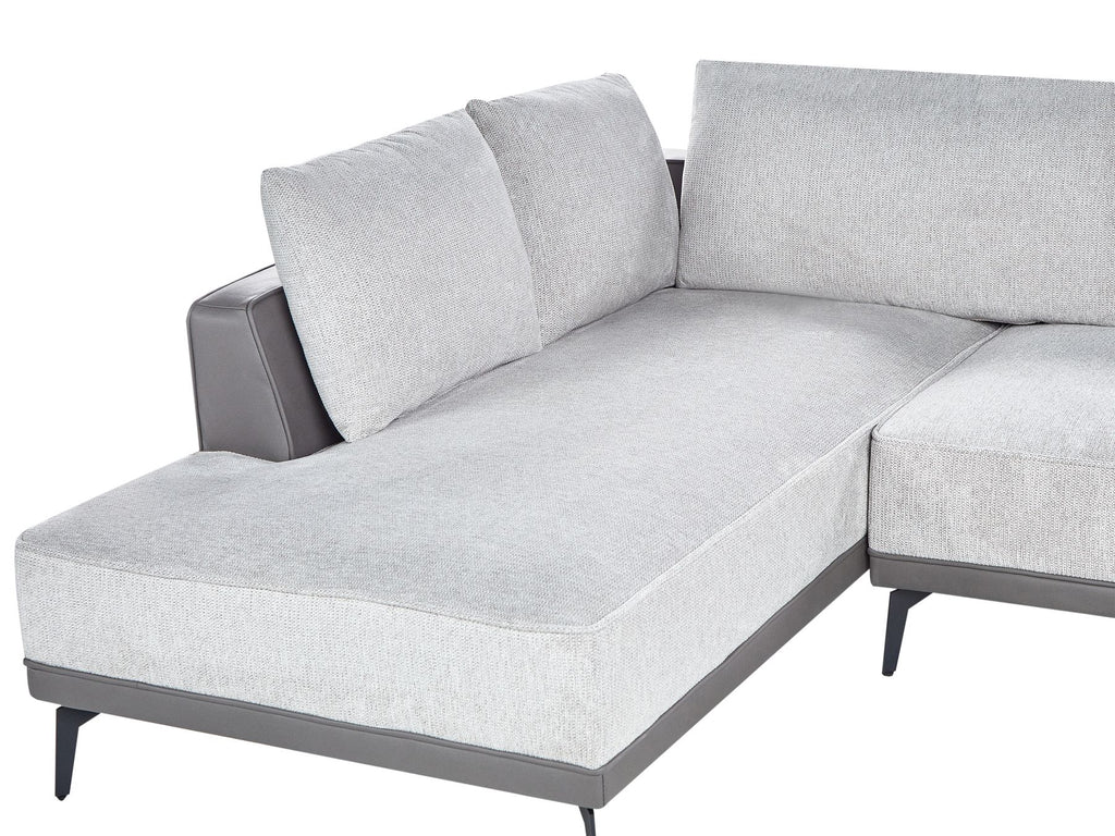 Corner Sofa MYKEN Fabric Light Grey 3 Seater Right Hand