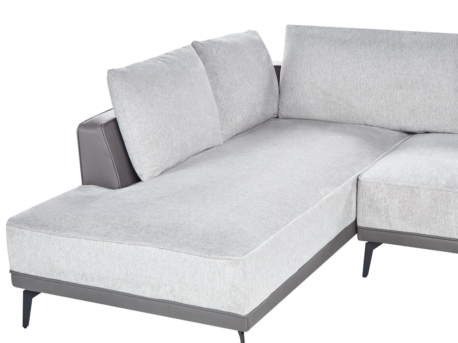 Corner Sofa MYKEN Fabric Light Grey 3 Seater Right Hand