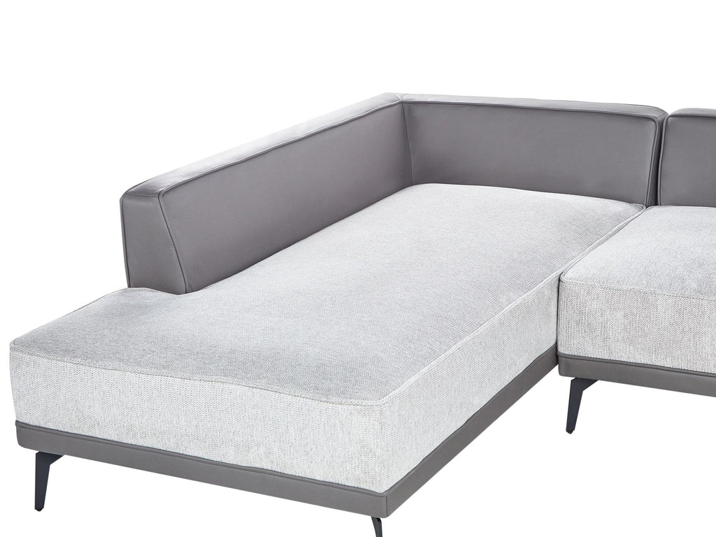 Corner Sofa MYKEN Fabric Light Grey 3 Seater Right Hand