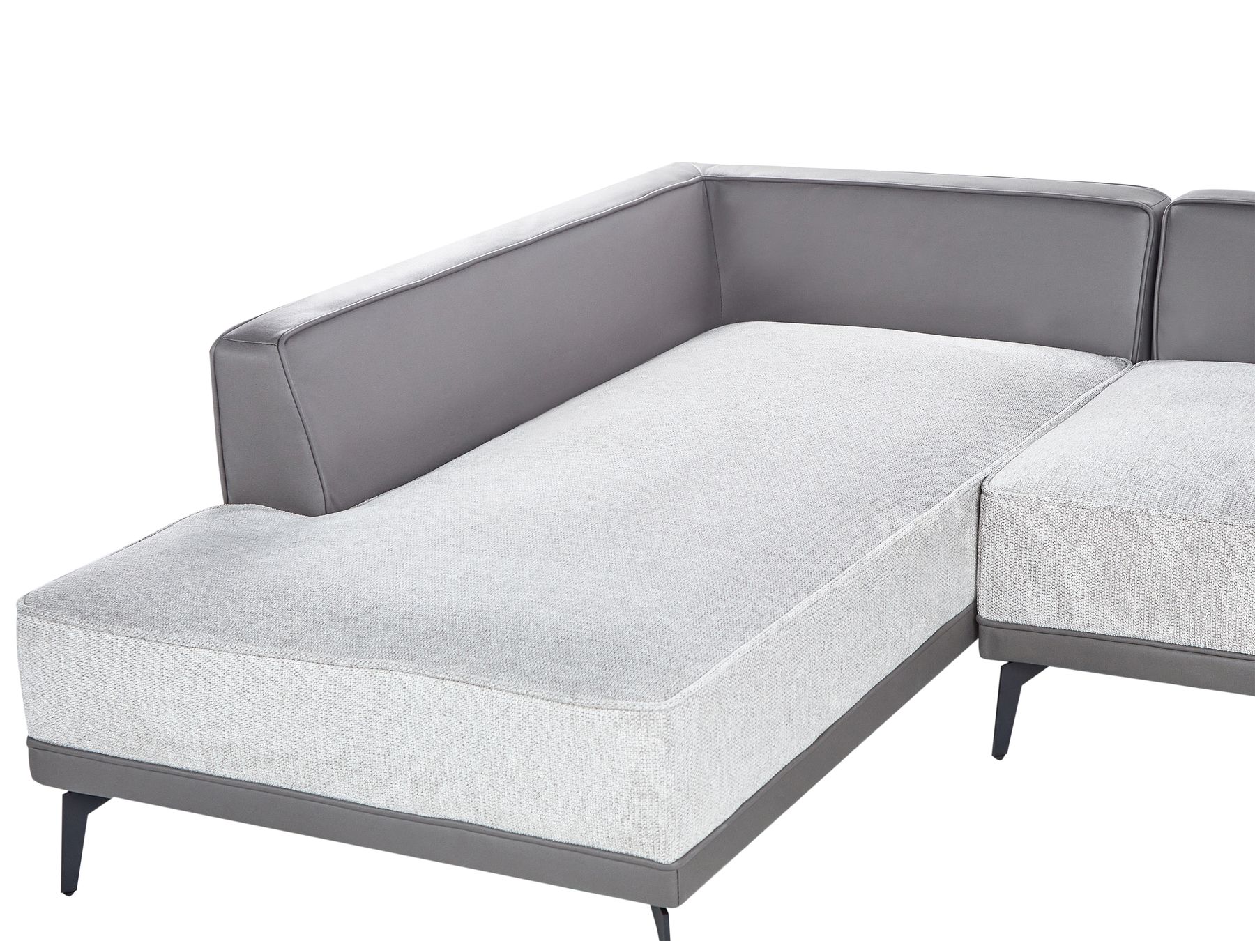 Corner Sofa MYKEN Fabric Light Grey 3 Seater Right Hand
