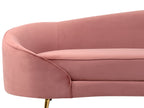 Velvet Sofa Pastel Pink SAVAR
