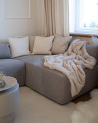 Corner Sofa SVANSELE Fabric Taupe 3 Seater Left Hand