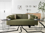 Sofa with Side Tables Green SOKNA