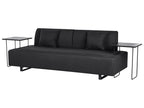 Sofa with Side Tables Black SOKNA