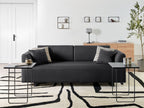 Sofa with Side Tables Black SOKNA