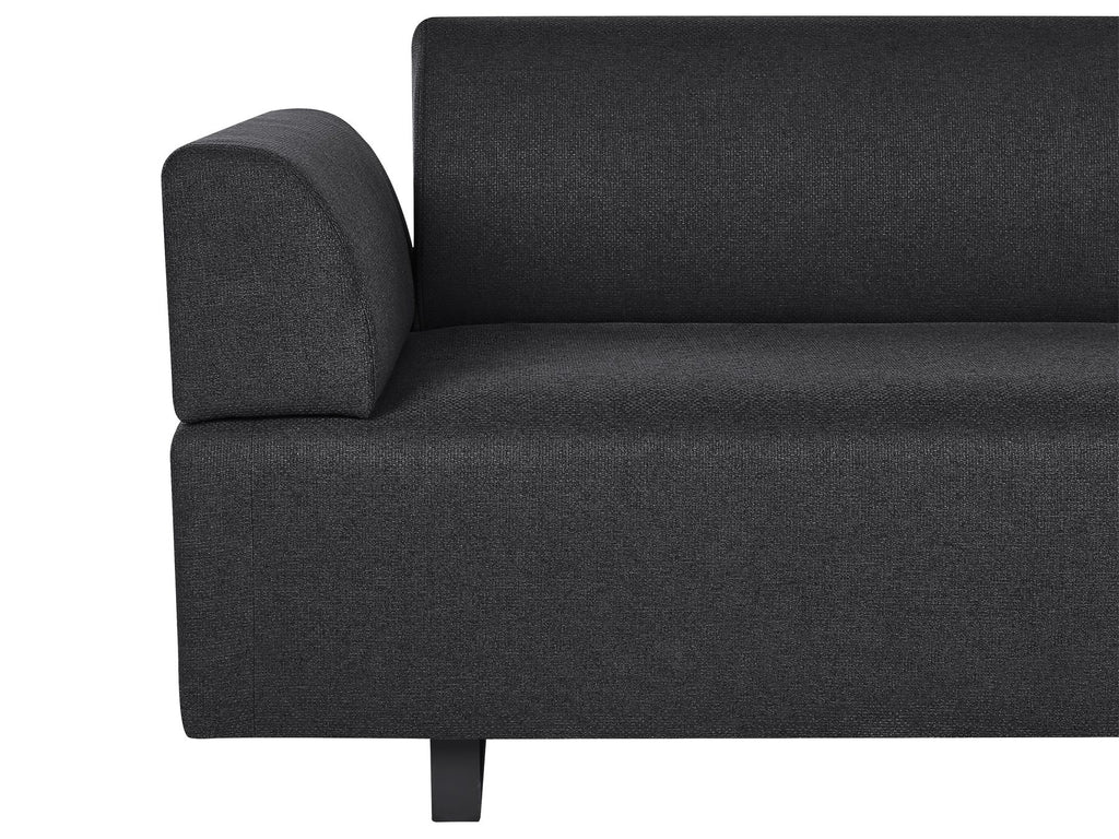 Sofa with Side Tables Black SOKNA
