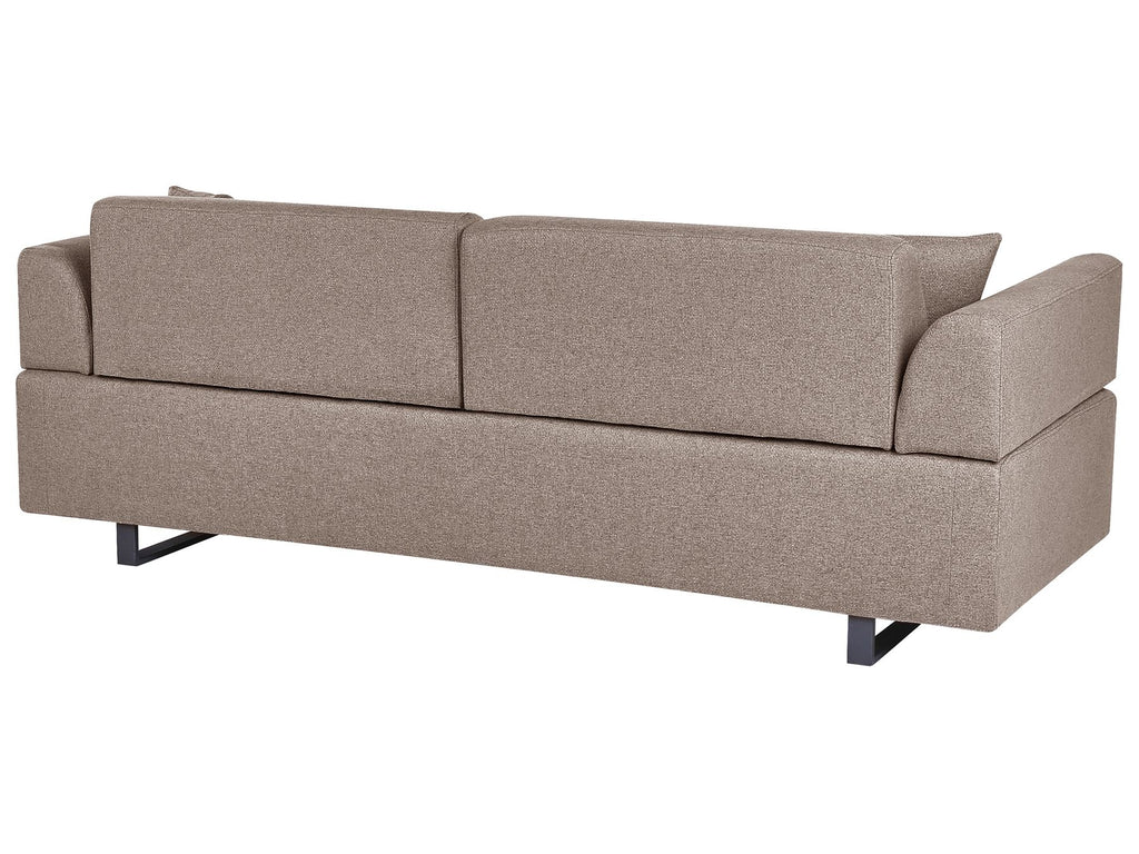 Sofa with Side Tables Brown SOKNA