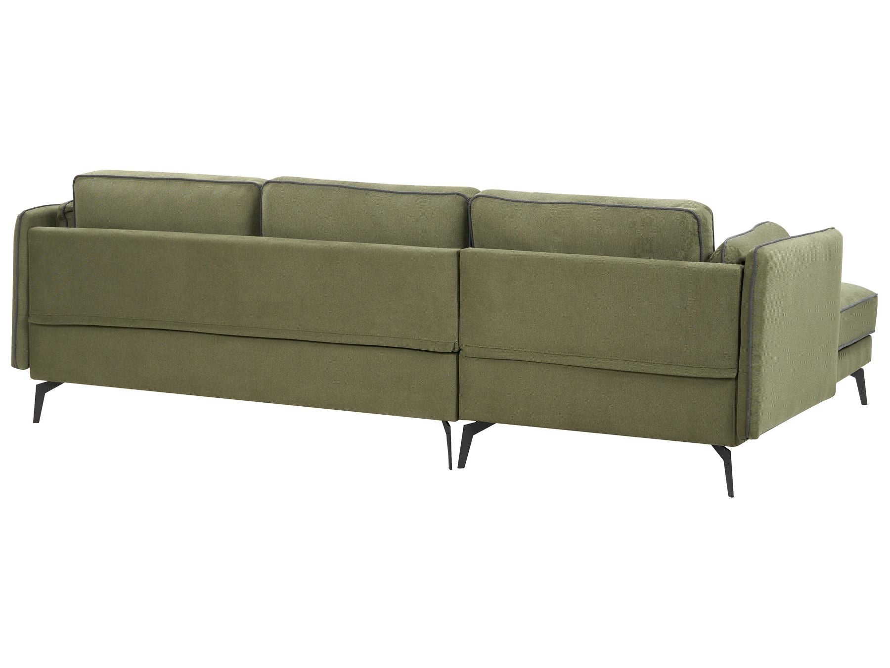 Corner Sofa ALTAN Fabric Green 3 Seater Right Hand