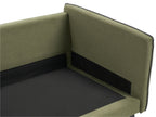 Corner Sofa ALTAN Fabric Green 3 Seater Right Hand