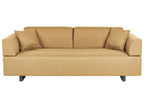 Sofa with Side Tables Yellow SOKNA