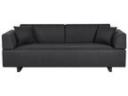 Sofa with Side Tables Black SOKNA