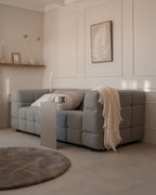 3 Seater Boucle Sofa Grey MULLOLA