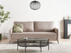 Sofa Bed HEMING Fabric Light Brown 3 Seater