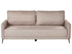Sofa Bed HEMING Fabric Light Brown 3 Seater
