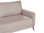 Sofa Bed HEMING Fabric Light Brown 3 Seater