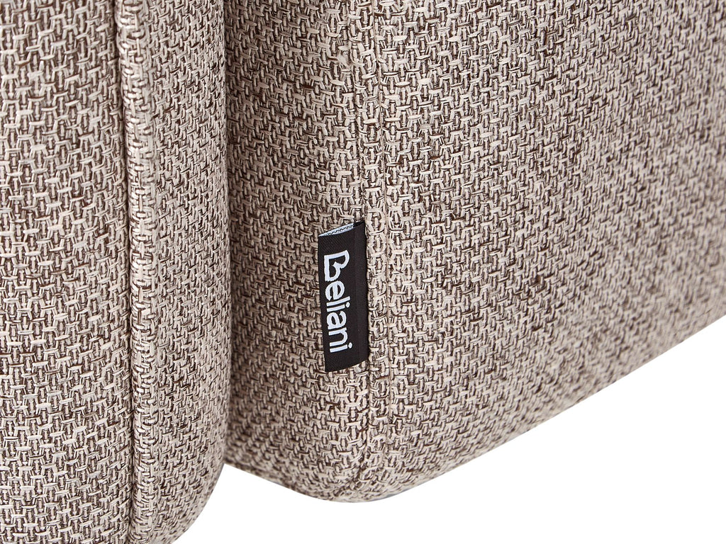 Sofa Bed HEMING Fabric Light Brown 3 Seater