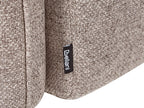 Sofa Bed HEMING Fabric Light Brown 3 Seater