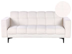 Sofa Bed ALNES Boucle White 3 Seater