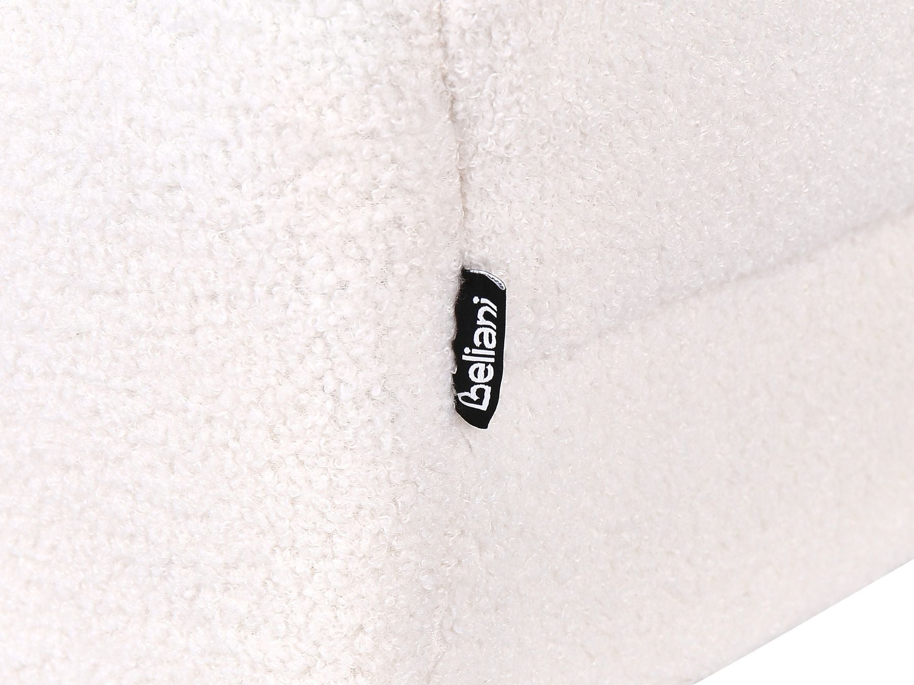 Modular Corner Sofa Bed ALNES Boucle White 4 Seater