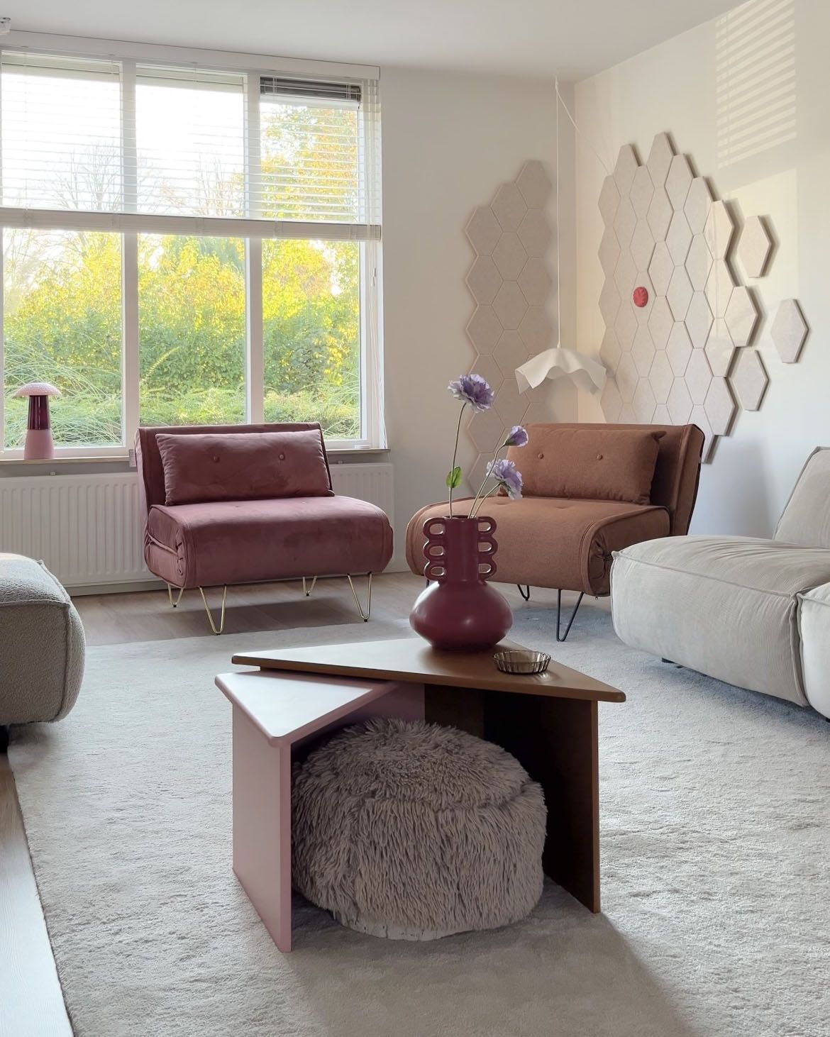 Single Sofa Bed VESTFOLD Velvet Pink