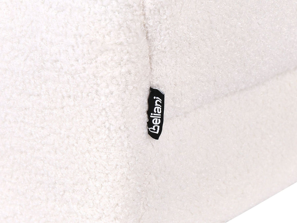 Modular U-Shape Sofa Bed ALNES Boucle White 6 Seater