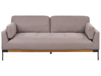 3 Seater Fabric Sofa Taupe SKAVEN