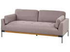 3 Seater Fabric Sofa Taupe SKAVEN