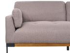 3 Seater Fabric Sofa Taupe SKAVEN