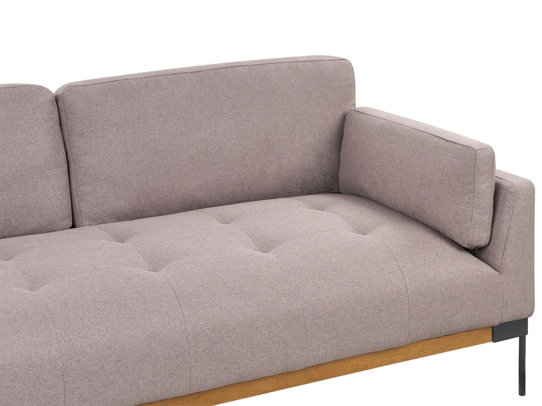 3 Seater Fabric Sofa Taupe SKAVEN