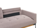 3 Seater Fabric Sofa Taupe SKAVEN