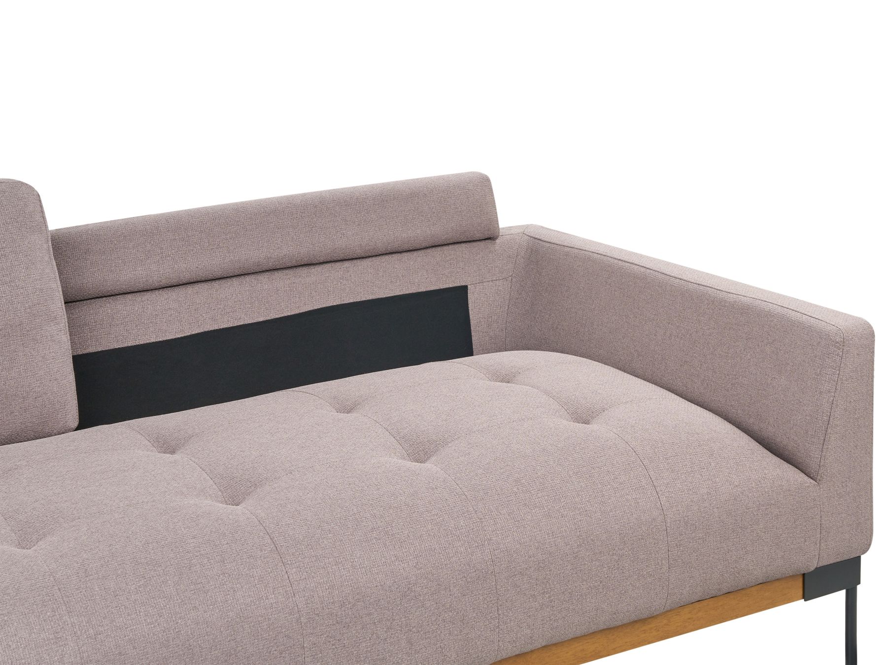 3 Seater Fabric Sofa Taupe SKAVEN