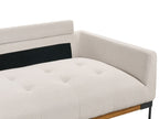 3 Seater Fabric Sofa Light Beige SKAVEN