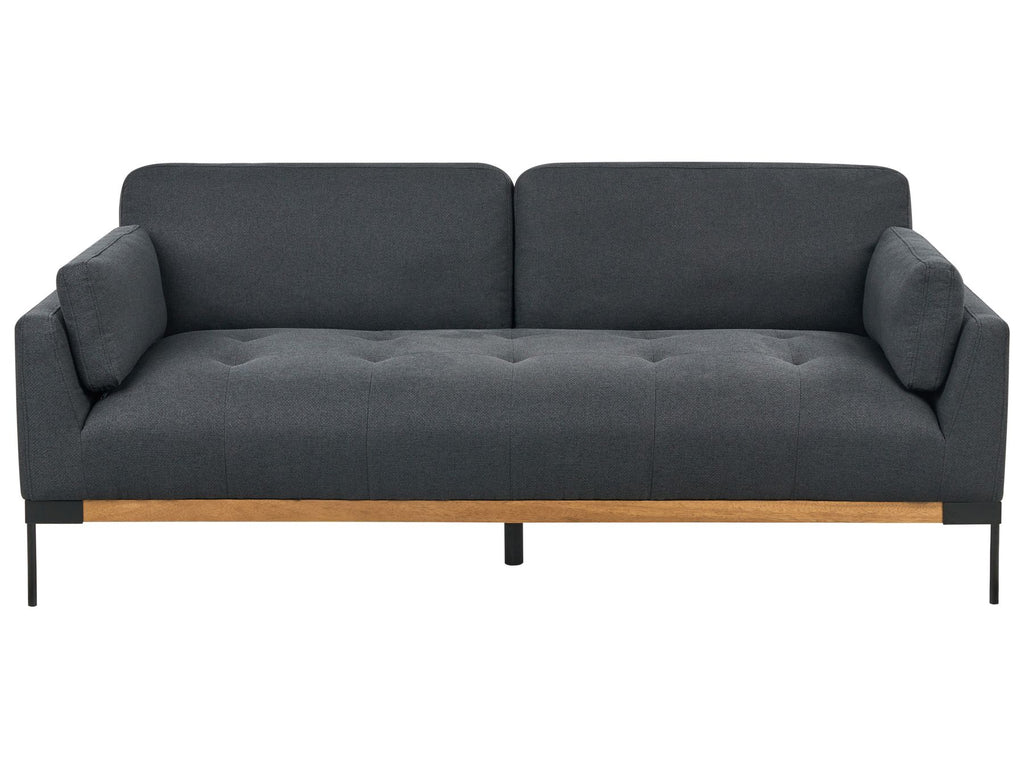 3 Seater Fabric Sofa Black SKAVEN