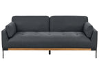 3 Seater Fabric Sofa Black SKAVEN