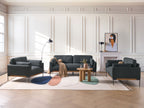 3 Seater Fabric Sofa Black SKAVEN