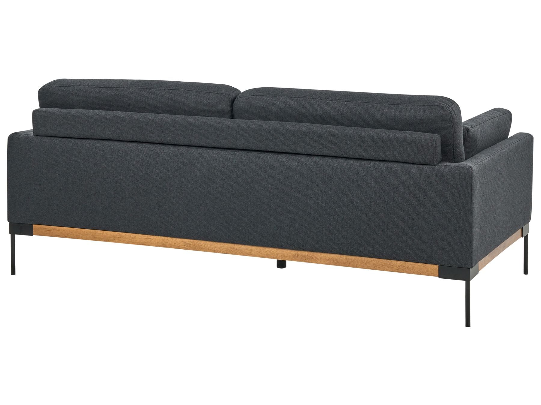 3 Seater Fabric Sofa Black SKAVEN