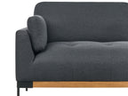 3 Seater Fabric Sofa Black SKAVEN