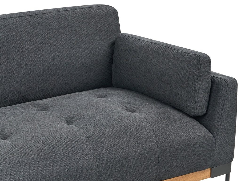 3 Seater Fabric Sofa Black SKAVEN
