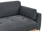 3 Seater Fabric Sofa Black SKAVEN