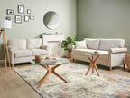 2 Seater Fabric Sofa Light Beige RONNEBY