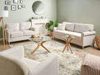 3 Seater Fabric Sofa Light Beige RONNEBY