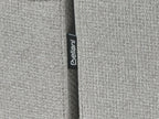 Corner Sofa Bed HRISEY Faux Linen Light Grey with Storage 3 Seater Right Hand