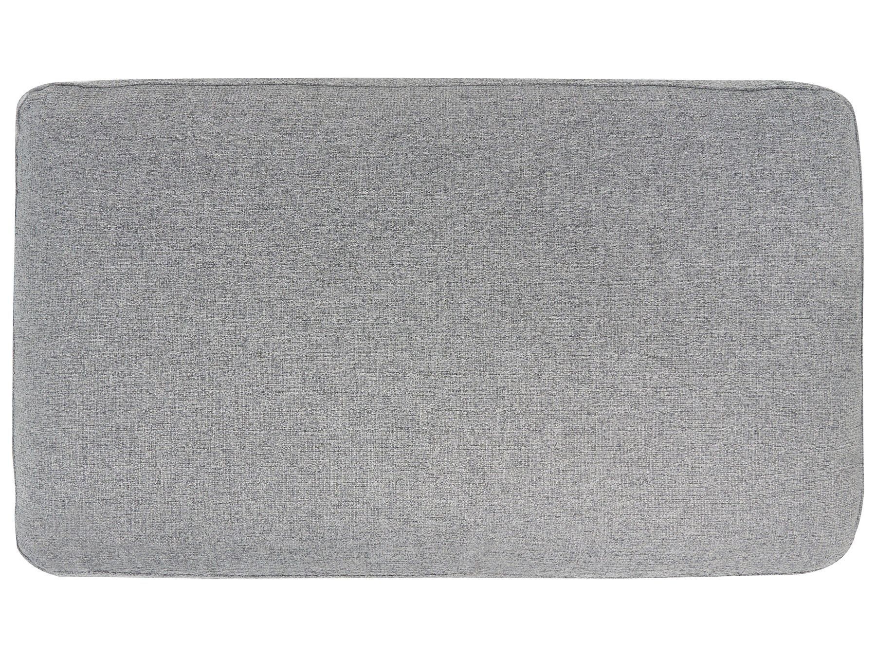Corner Sofa Bed HRISEY Faux Linen Grey with Storage 3 Seater Right Hand
