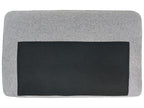 Corner Sofa Bed HRISEY Faux Linen Grey with Storage 3 Seater Right Hand