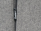 Corner Sofa Bed HRISEY Faux Linen Grey with Storage 3 Seater Right Hand
